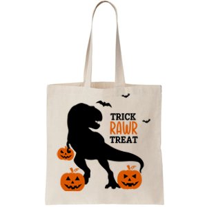 Trick Rawr Treat Dinosaur Halloween Novelty Holiday Item Gift Tote Bag