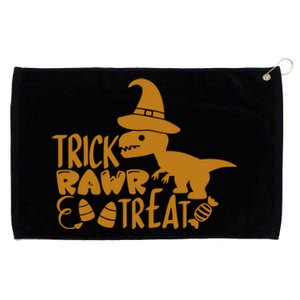 Trick Rawr Treat Dinosaur Halloween Tyrannosaurus Rex Gift Grommeted Golf Towel