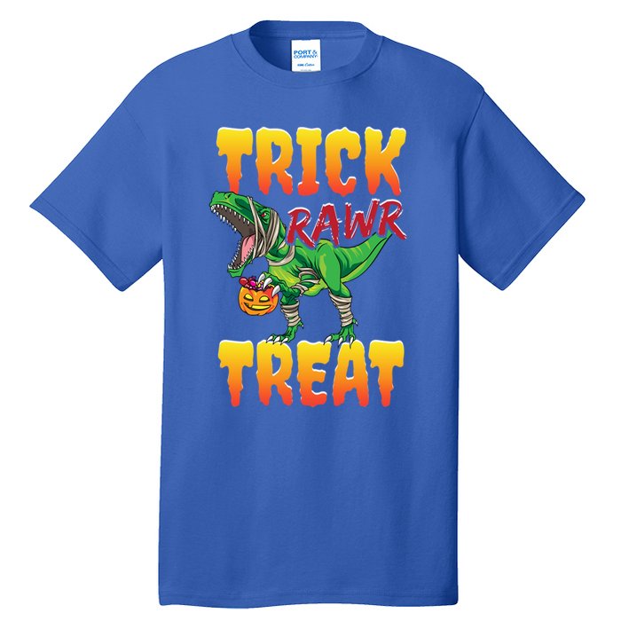 Trick Rawr Treat Dinosaur Trex Halloween Great Gift Tall T-Shirt