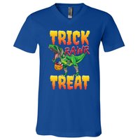 Trick Rawr Treat Dinosaur Trex Halloween Great Gift V-Neck T-Shirt