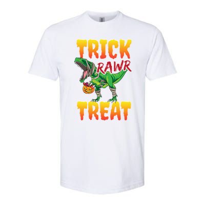 Trick Rawr Treat Dinosaur Trex Halloween Great Gift Softstyle CVC T-Shirt