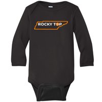 Tennessee Rocky Top Tn Rocky Top Volunteer State Vintage Baby Long Sleeve Bodysuit