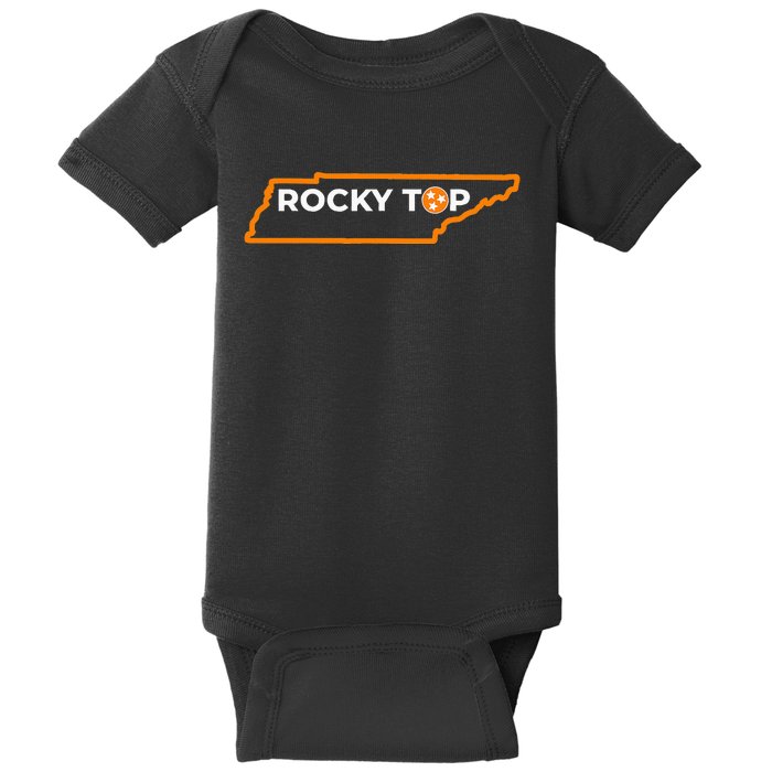 Tennessee Rocky Top Tn Rocky Top Volunteer State Vintage Baby Bodysuit