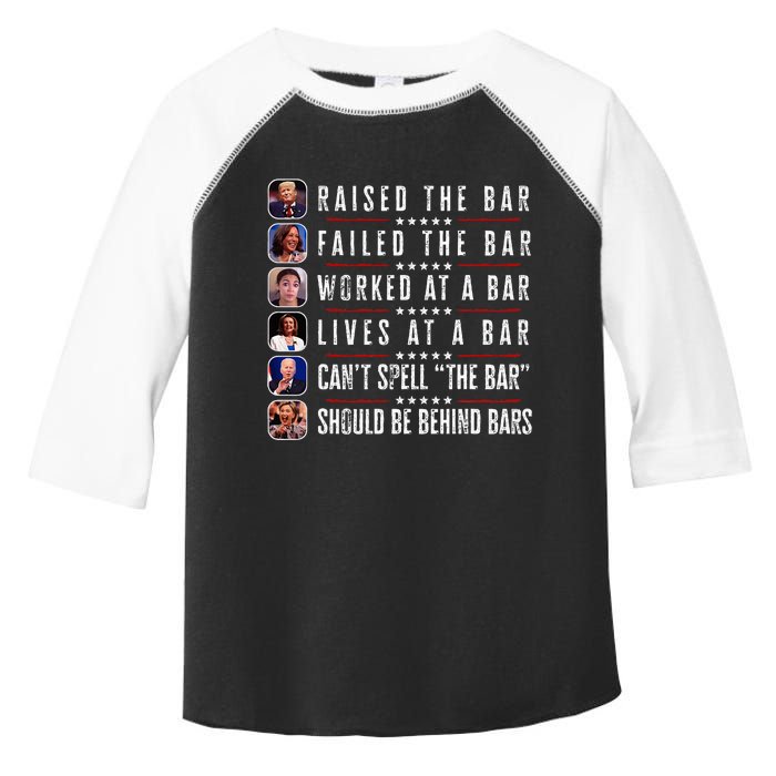 Trump Raised The Bar Harris Failed Toddler Fine Jersey T-Shirt