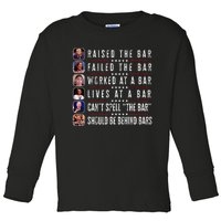 Trump Raised The Bar Harris Failed Toddler Long Sleeve Shirt