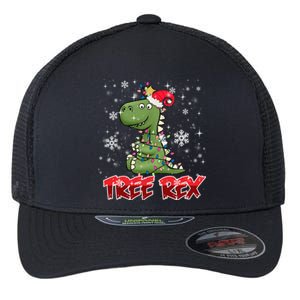 Tree Rex Trex As A Christmas Tree Dinosaur Decoration Funny Gift Flexfit Unipanel Trucker Cap