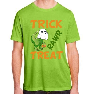 Trick Rawr Treat Halloween Dino Trick Or Treat Dinosaur Gift Adult ChromaSoft Performance T-Shirt