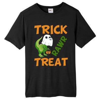 Trick Rawr Treat Halloween Dino Trick Or Treat Dinosaur Gift Tall Fusion ChromaSoft Performance T-Shirt