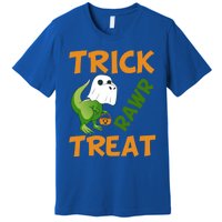 Trick Rawr Treat Halloween Dino Trick Or Treat Dinosaur Gift Premium T-Shirt