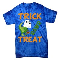 Trick Rawr Treat Halloween Dino Trick Or Treat Dinosaur Gift Tie-Dye T-Shirt