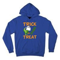 Trick Rawr Treat Halloween Dino Trick Or Treat Dinosaur Gift Tall Hoodie