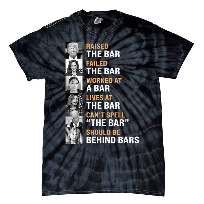 Trump Raised The Bar Harris Failed The Bar Tie-Dye T-Shirt