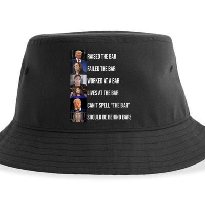 Trump Raised The Bar Failed The Bar Sustainable Bucket Hat