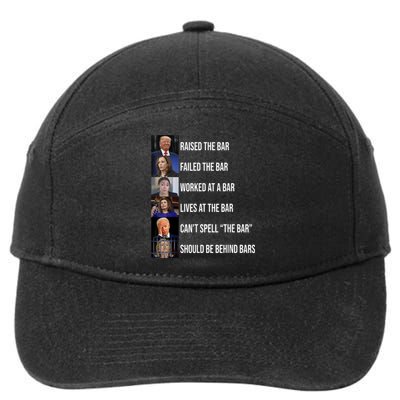 Trump Raised The Bar Failed The Bar 7-Panel Snapback Hat