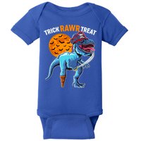 Trick Rawr Treat Halloween Pirate Trex Costume Gift Baby Bodysuit