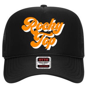 Tennessee Rocky Top TN Football Baseball Sport Fans High Crown Mesh Back Trucker Hat