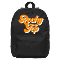 Tennessee Rocky Top TN Football Baseball Sport Fans 16 in Basic Backpack