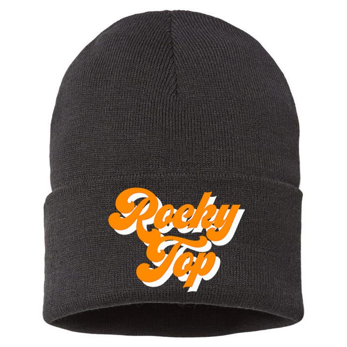 Tennessee Rocky Top TN Football Baseball Sport Fans Sustainable Knit Beanie