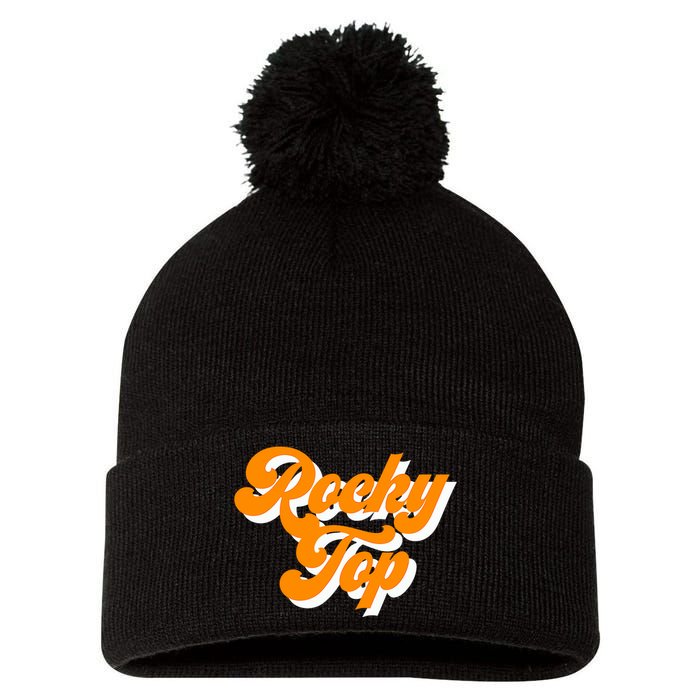 Tennessee Rocky Top TN Football Baseball Sport Fans Pom Pom 12in Knit Beanie