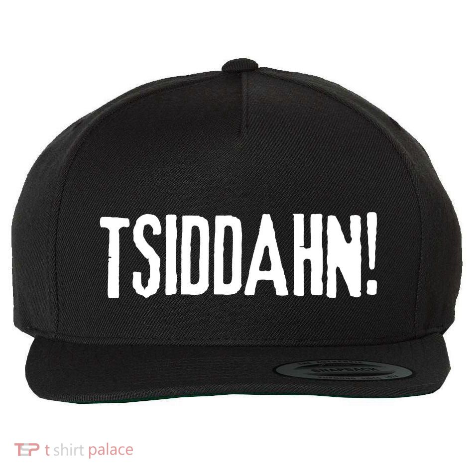 Tsiddahn Retro Text Wool Snapback Cap
