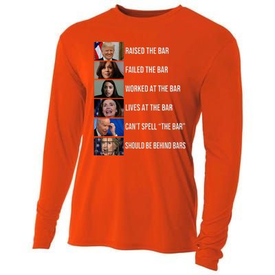 Trump Raised The Bar Failed The Bar Worked At The Bar Cooling Performance Long Sleeve Crew