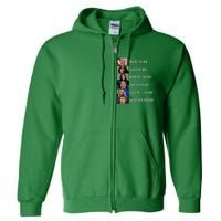 Trump Raised The Bar Failed The Bar Worked At The Bar Full Zip Hoodie