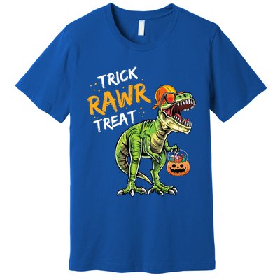 Trick Rawr Treat Halloween T Rex Dinosaur Rawrsome Gift Cute Gift Premium T-Shirt