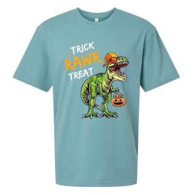 Trick Rawr Treat Halloween T Rex Dinosaur Rawrsome Gift Cute Gift Sueded Cloud Jersey T-Shirt