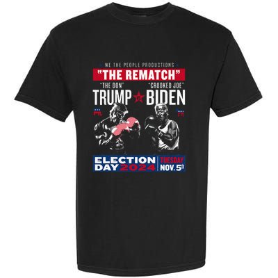 The Rematch The Don And Crooked Joe Pro Trump 2024 Garment-Dyed Heavyweight T-Shirt