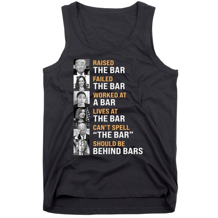 Trump Raised The Bar Harris Failed The Bar Tank Top