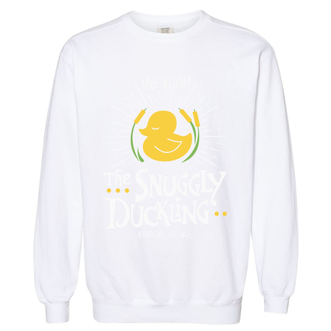 Tap Room The Snuggly Duckling Karaoke Lounge Garment-Dyed Sweatshirt