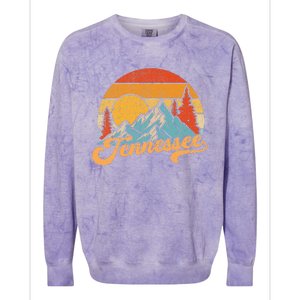 Tennessee Retro Tennessee Tennessee Tourist Colorblast Crewneck Sweatshirt