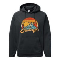 Tennessee Retro Tennessee Tennessee Tourist Performance Fleece Hoodie