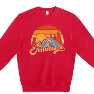 Tennessee Retro Tennessee Tennessee Tourist Premium Crewneck Sweatshirt