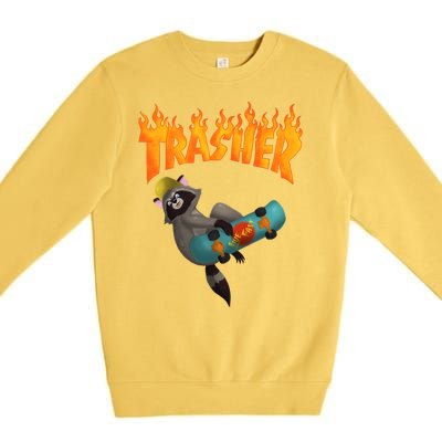 Trasher Raccoon Premium Crewneck Sweatshirt