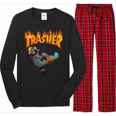 Trasher Raccoon Long Sleeve Pajama Set