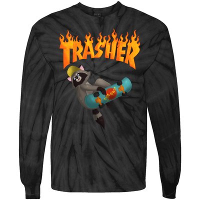 Trasher Raccoon Tie-Dye Long Sleeve Shirt