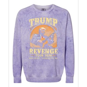 Trump Revenge Tour 2024 Colorblast Crewneck Sweatshirt