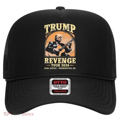 Trump Revenge Tour 2024 High Crown Mesh Back Trucker Hat