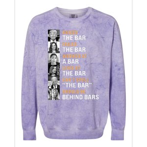 Trump Raised The Bar Harris Failed The Bar Colorblast Crewneck Sweatshirt