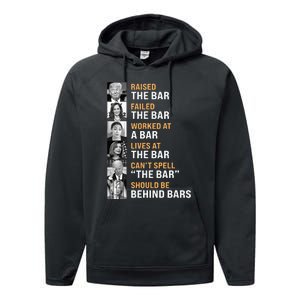 Trump Raised The Bar Harris Failed The Bar Performance Fleece Hoodie