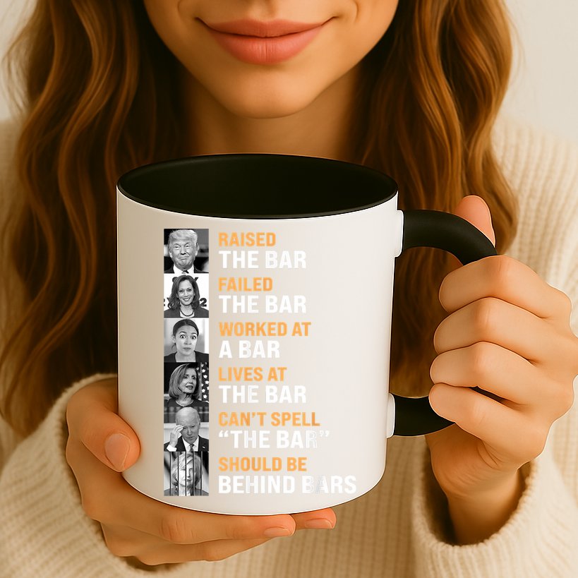 Trump Raised The Bar Harris Failed The Bar Mug