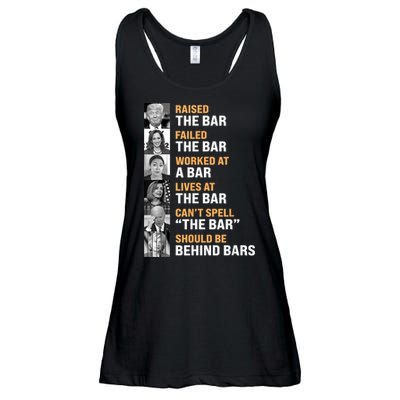 Trump Raised The Bar Harris Failed The Bar Ladies Essential Flowy Tank