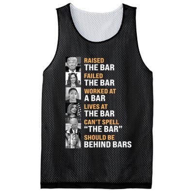 Trump Raised The Bar Harris Failed The Bar Mesh Reversible Basketball Jersey Tank