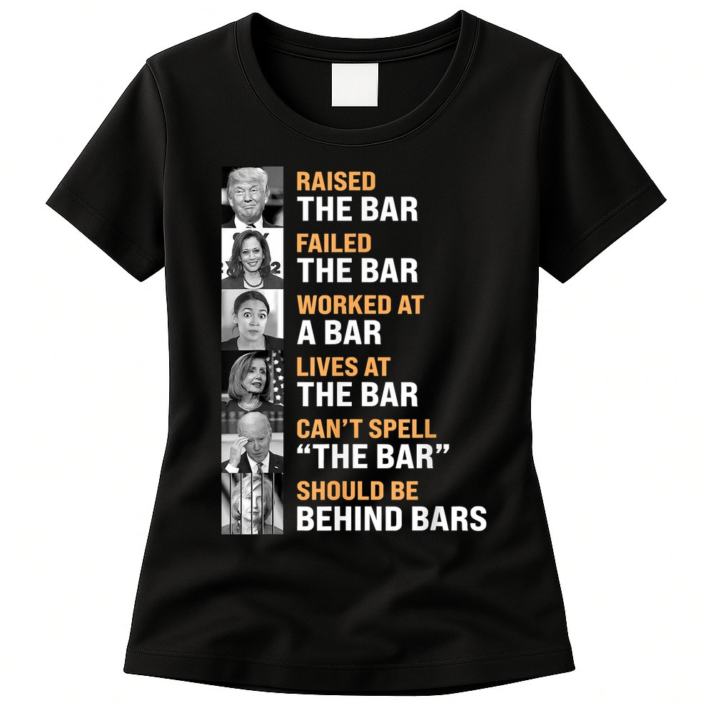 Trump Raised The Bar Harris Failed The Bar Womens T-Shirt