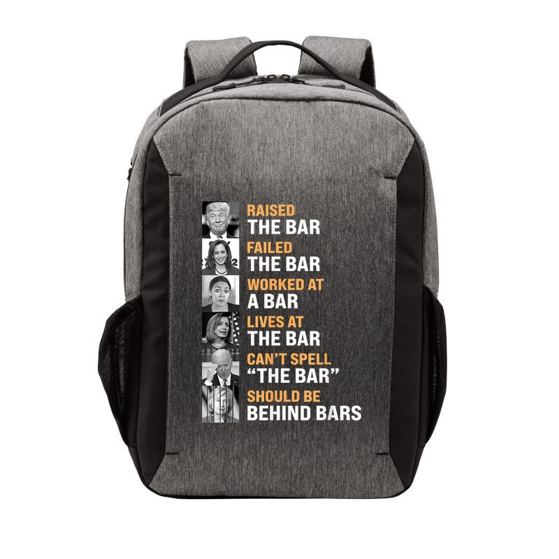 Trump Raised The Bar Harris Failed The Bar Vector Backpack