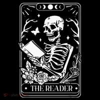The Reader Tarot Funny Skeleton Reading Wool Snapback Cap