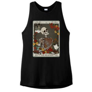 The Reader Tarot Card Bookish Ladies PosiCharge Tri-Blend Wicking Tank