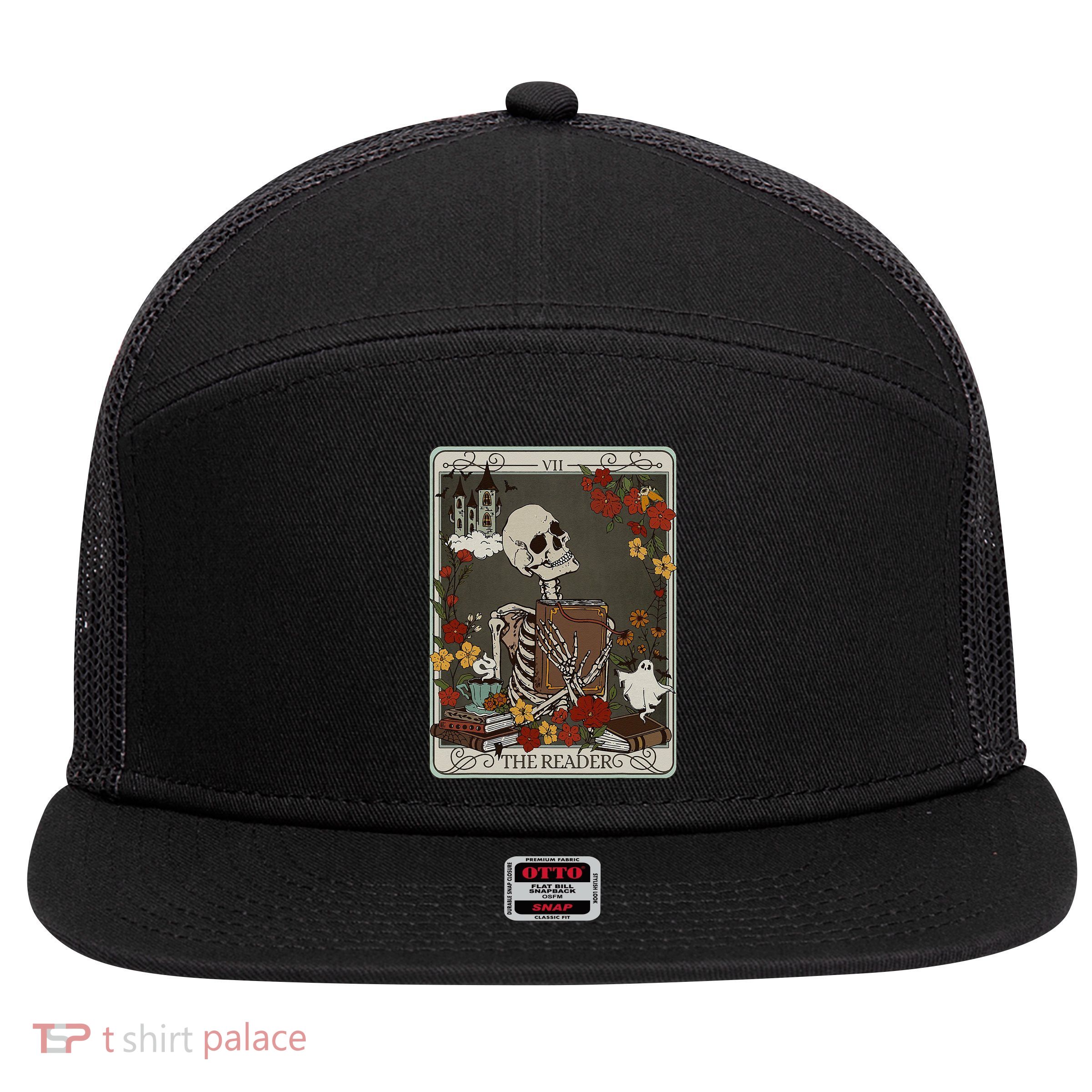 The Reader Tarot Card Bookish 7 Panel Mesh Trucker Snapback Hat