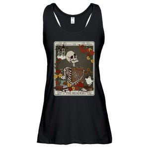 The Reader Tarot Card Bookish Ladies Essential Flowy Tank